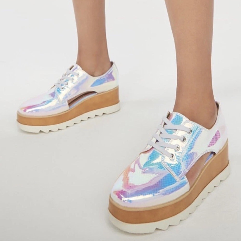 Aldo Iridescent Platform Shoes